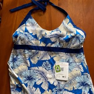 Women’s Patagonia Iliana Halter Dress, XL, Bandana Blue